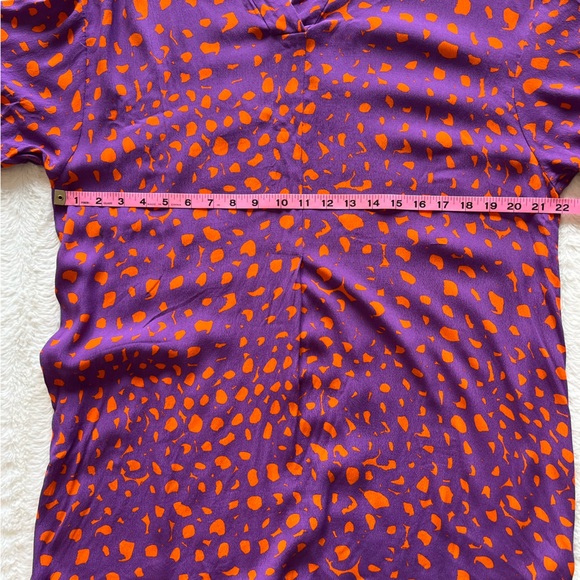 Marimekko Reija Purple and Orange Tunic Dress sz m - Picture 7 of 10